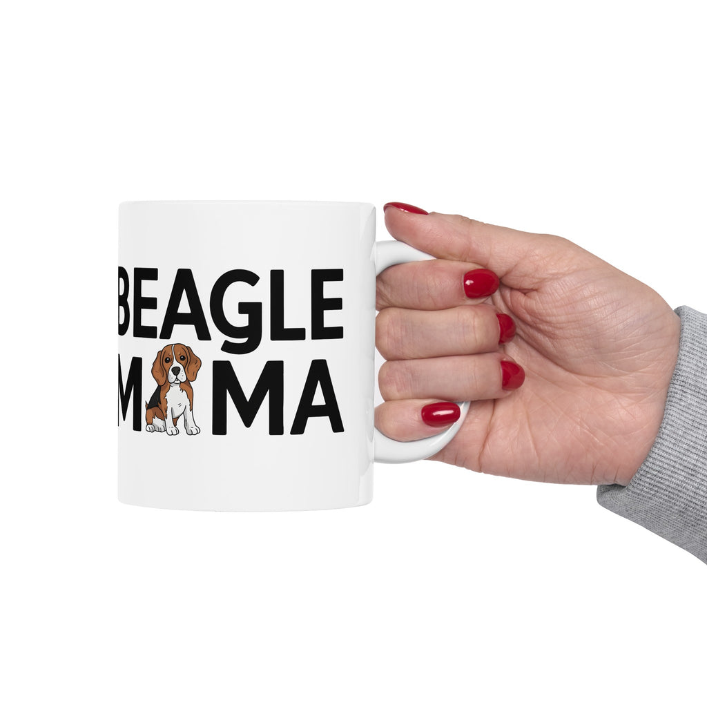 Beagle Mama Mug 2 | Beagle Gifts | Beagle Dog Ceramic Mug 11oz