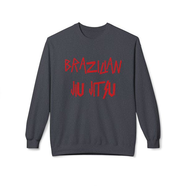 Brazilian Jiu Jitsu Slay BJJ Unisex Midweight Softstyle Fleece Crewneck Sweatshirt