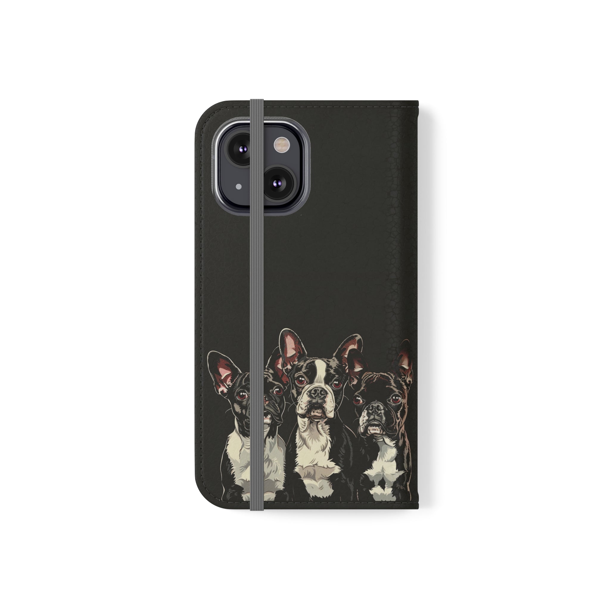 Boston Terrier Phone Case | Boston Terrier Wallet Phone Case | IPhone & Samsung Galaxy Boston Terrier Flip Cases