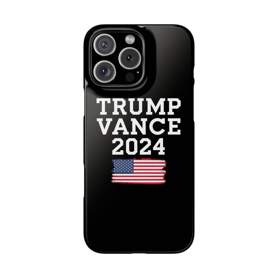 Premium Trump Vance 2024 iPhone Case | Donald Trump Gifts Slim Phone Cases
