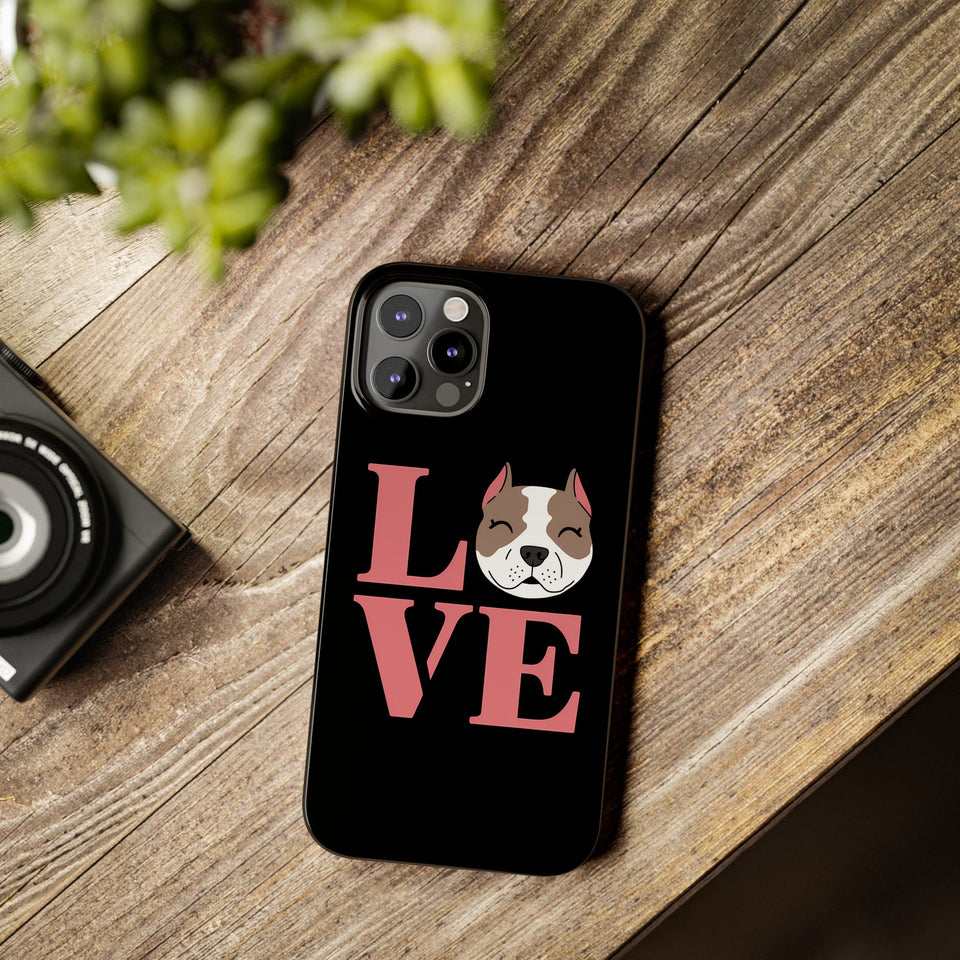Premium Love Pitbulls iPhone Case | Pitbull Gifts Slim Phone Cases
