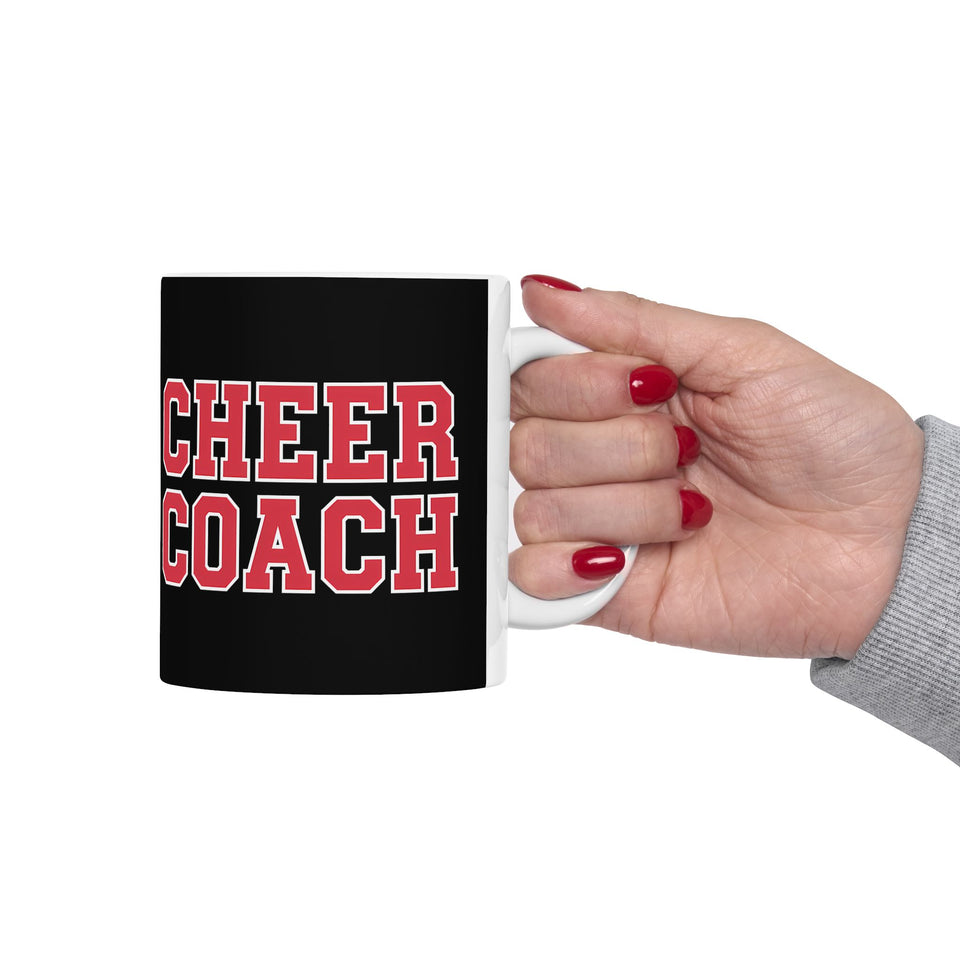 Cheer Coach Cheerleading Coach 2 Ceramic Mug | Cheerleading Coach Gifts (11oz)