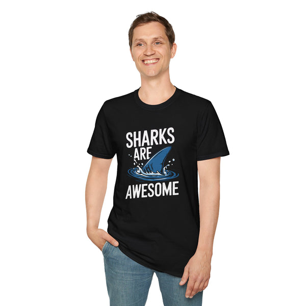 Shark Tee - Sharks Are Awesome Unisex T-Shirt