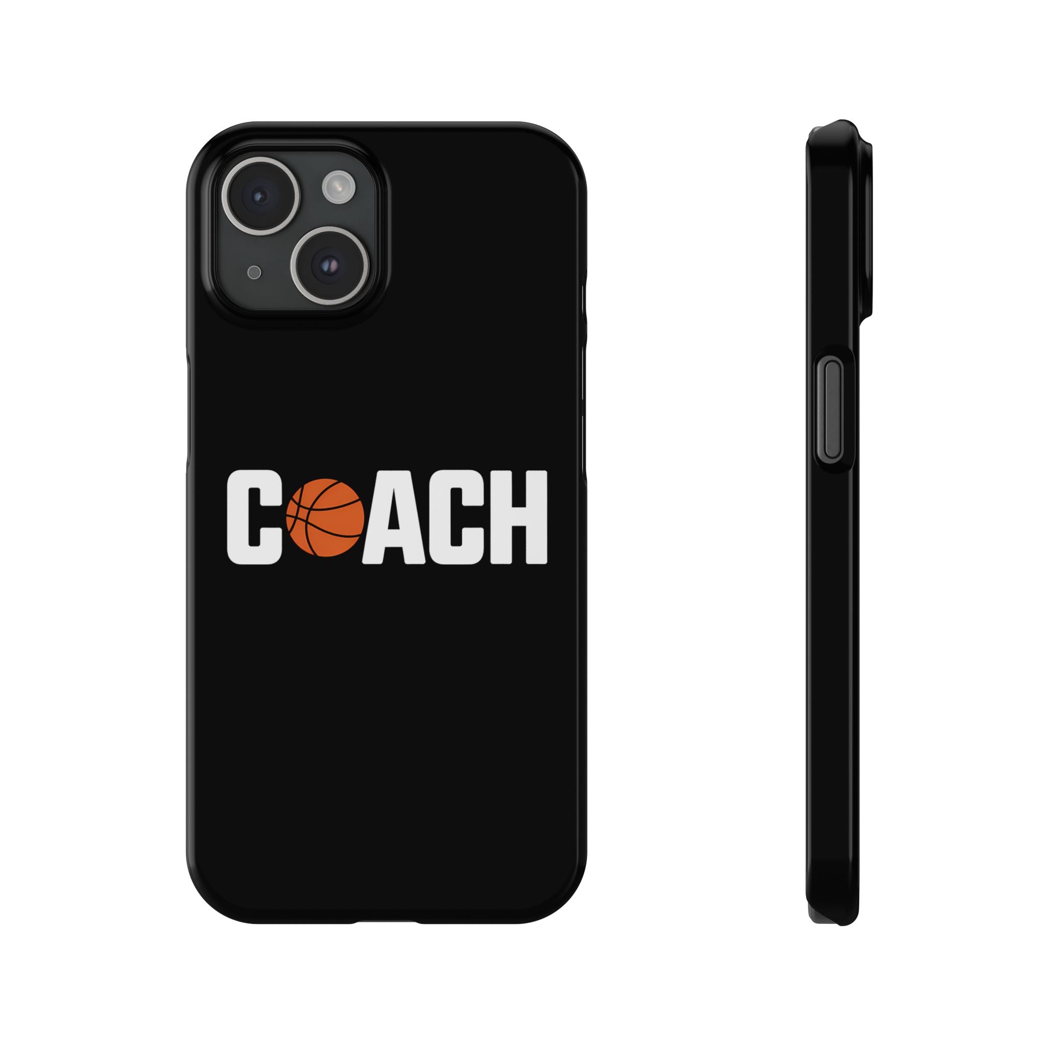 Premium Basketball Coach iPhone Case | Basketball Coach Gifts Slim Phone Cases Secondary image