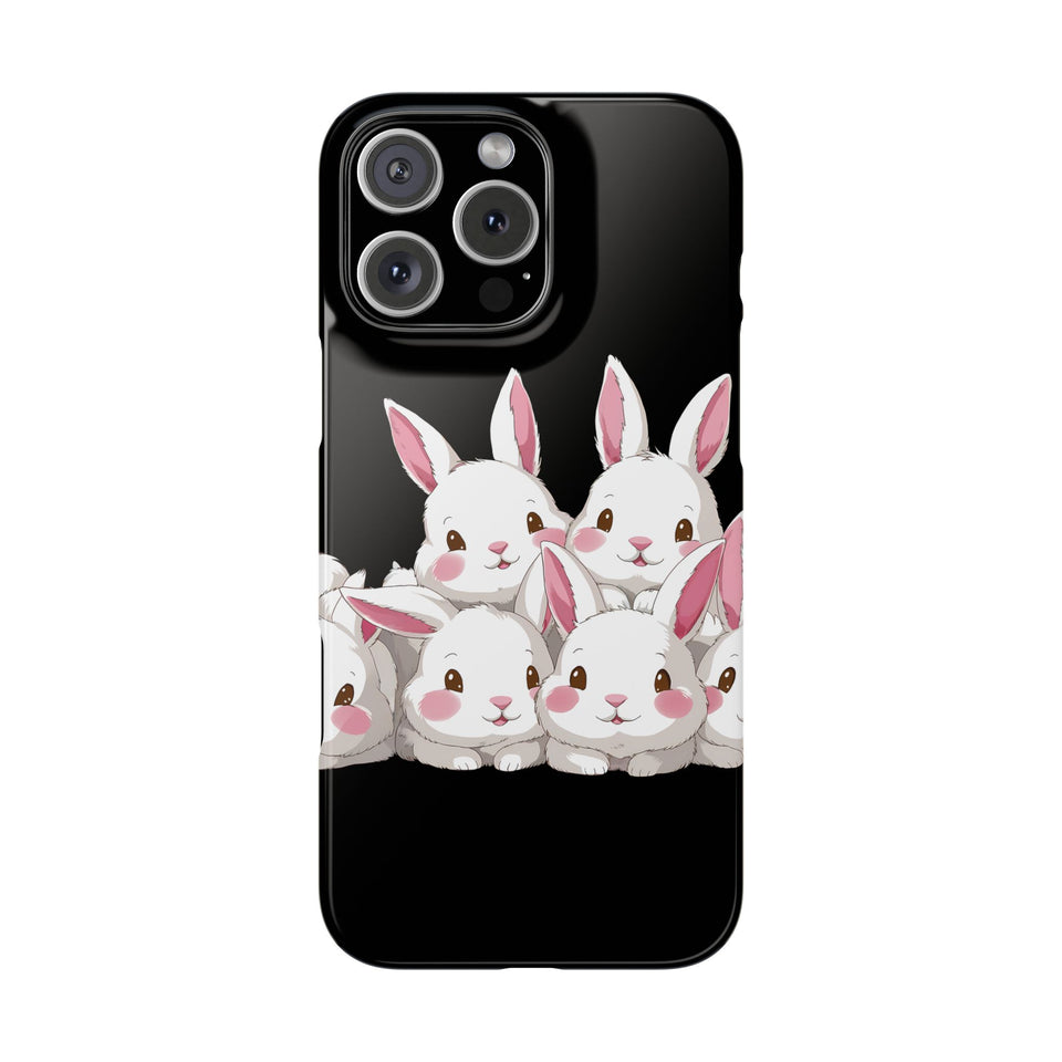 Premium Cute Rabbit iPhone Case | Rabbit Gifts Slim Phone Cases