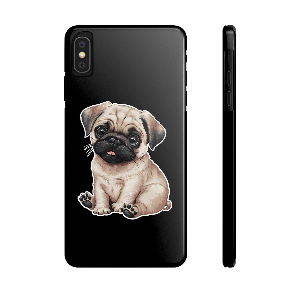 Premium Pug Puppy iPhone Case | Cute Pug Gifts Slim Phone Cases