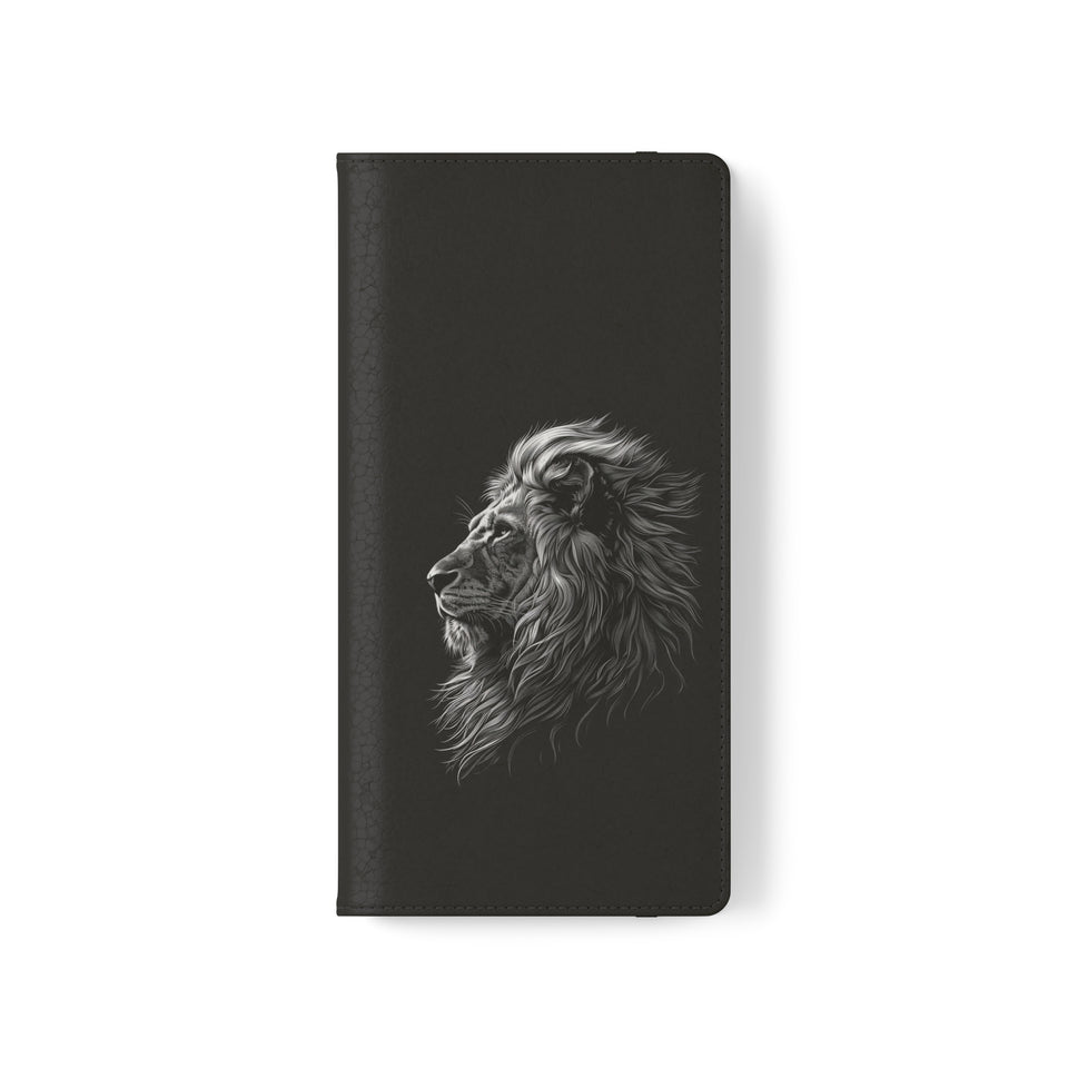 Lion Phone Case | Lion Wallet Phone Case Gifts | IPhone & Samsung Galaxy Lion Flip Cases