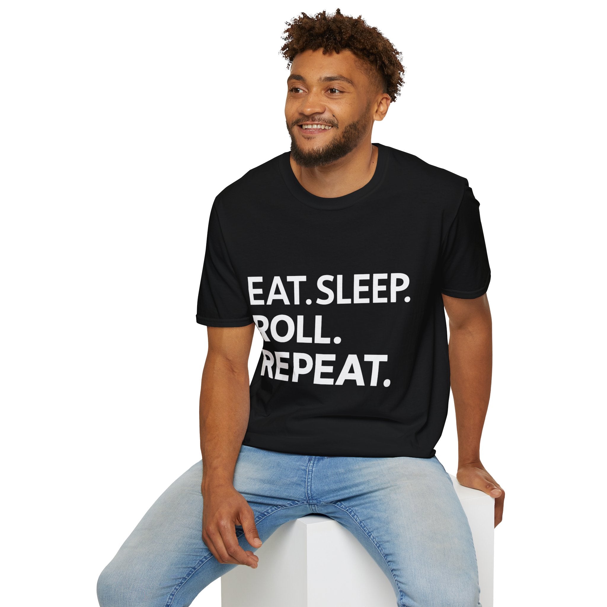 Brazilian Jiu Jitsu Eat Sleep Shirt | BJJ Gift | Brazilian Jiu Jitsu Merchandise | JiuJitsu Gifts | BJJ Presents Unisex T-Shirt