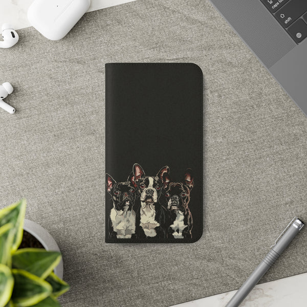 Boston Terrier Phone Case | Boston Terrier Wallet Phone Case | IPhone & Samsung Galaxy Boston Terrier Flip Cases