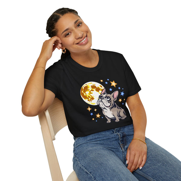 French Bulldog Howling at the Moon T-Shirt