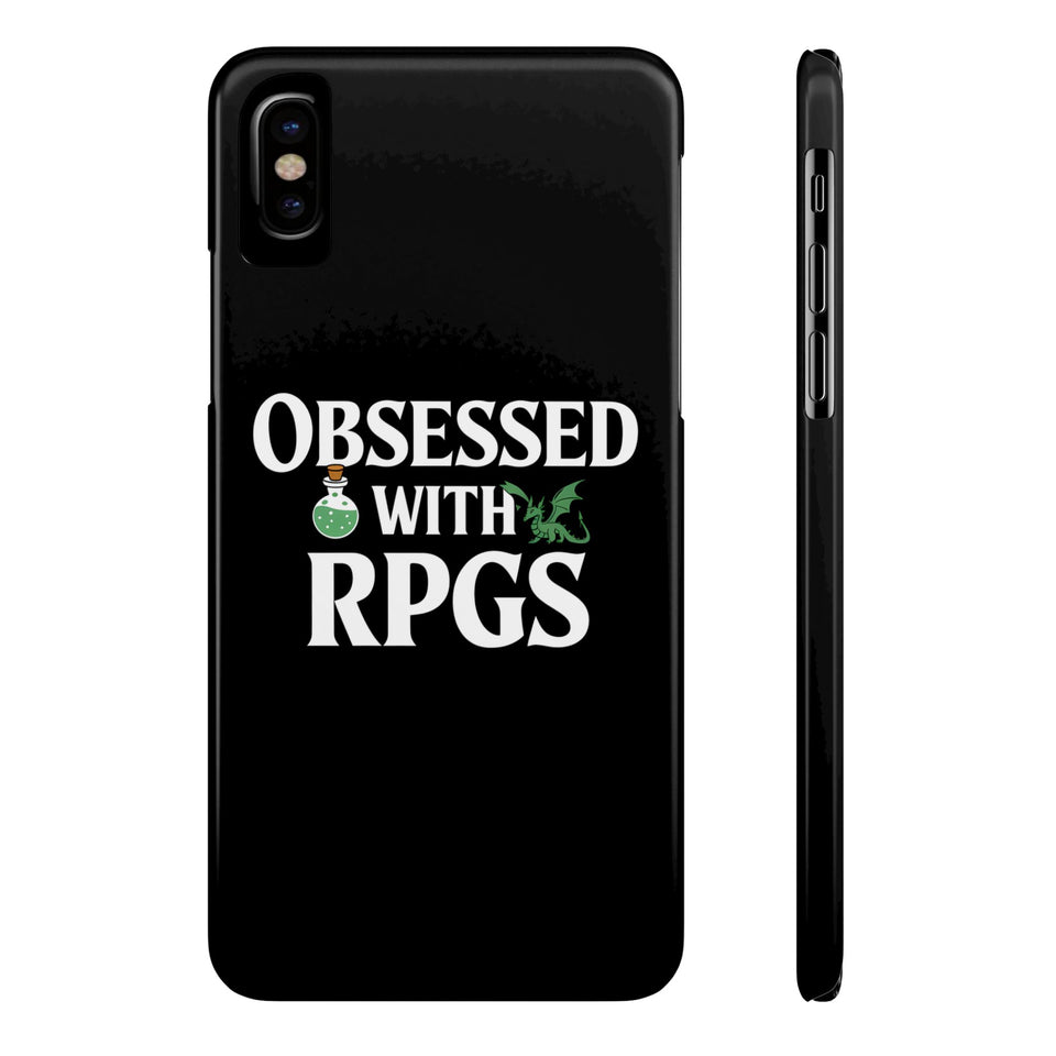 Premium Obsessed With RPGs iPhone Case | Role Playing Game Slim Phone Cases