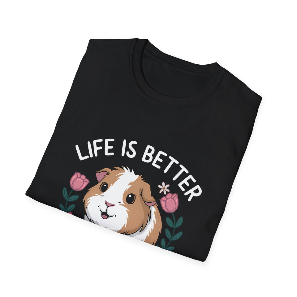 Guinea Pig T-Shirt - Life Is Better With A Guinea Pig Shirt 2