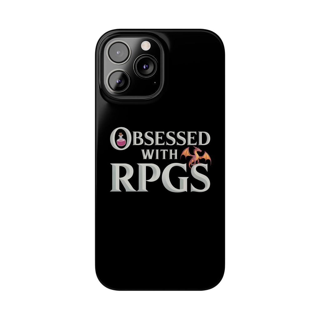 Premium Obsessed With RPGs iPhone Case | Fantasy Role Playing Game Slim Phone Cases