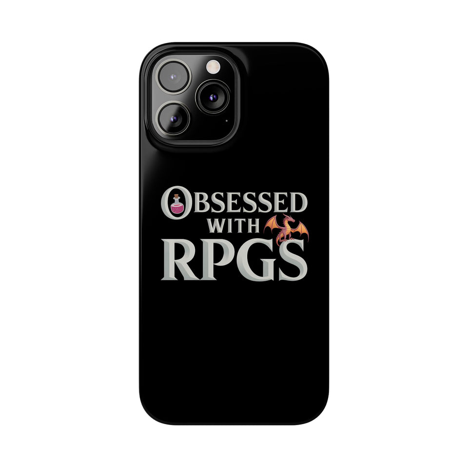 Premium Obsessed With RPGs iPhone Case | Fantasy Role Playing Game Slim Phone Cases