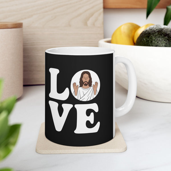 Love Jesus Ceramic Mug | Faith In Jesus Gifts (11oz)