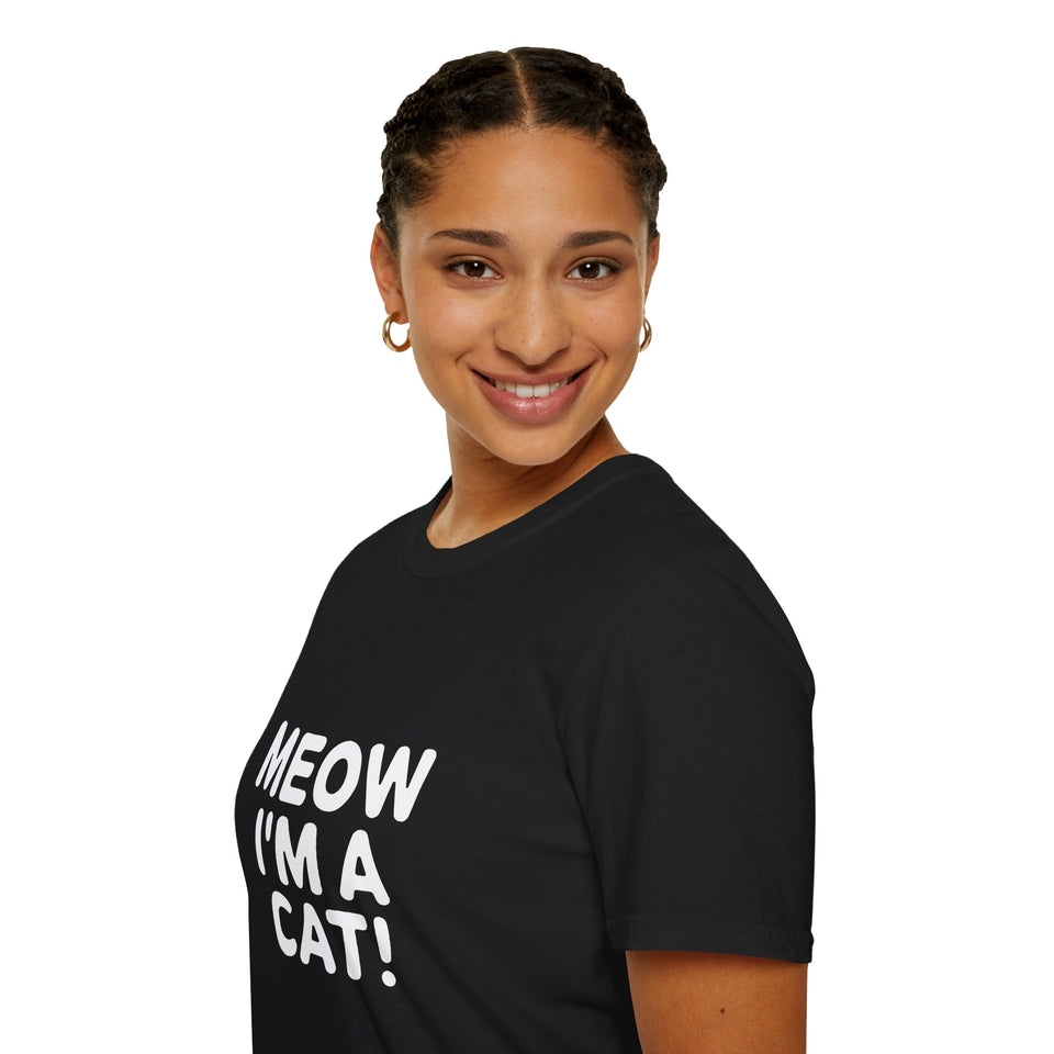 Funny Cat Halloween Unisex T-Shirt - Meow I'm A Cat Costume