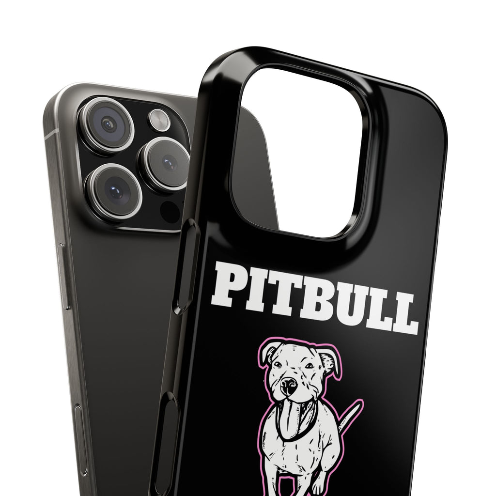 Premium Pitbull Mama 2 iPhone Case | Pitbull Gifts Slim Phone Cases