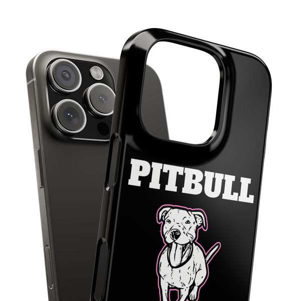 Premium Pitbull Mama 2 iPhone Case | Pitbull Gifts Slim Phone Cases