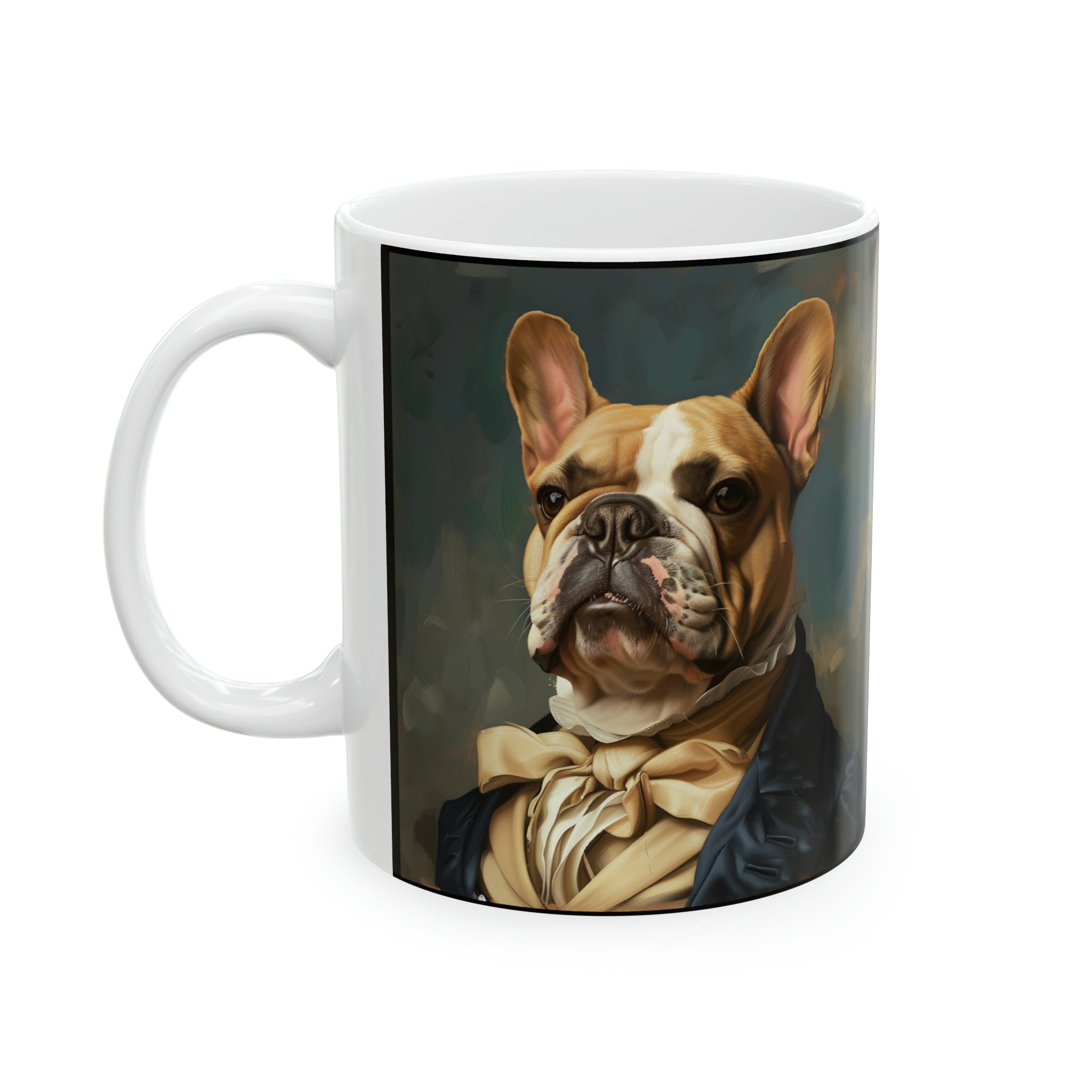 Classical Painting French Bulldog Mug | Frenchie Coffee Mug | Cute French Bulldog Gift | Funny Frenchie Presents | French Bulldog Mug 2 11oz Main image