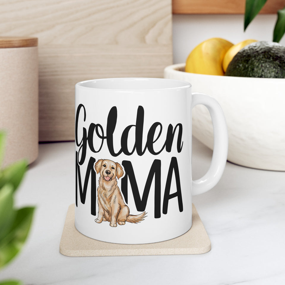 Golden Mama Mug Golden Retriever Gift | Golden Retriever Coffee Mug | Golden Retriever Gift Ideas Mug 11oz
