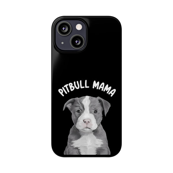 Premium Pitbull Mama iPhone Case | Pitbull Gifts Slim Phone Cases