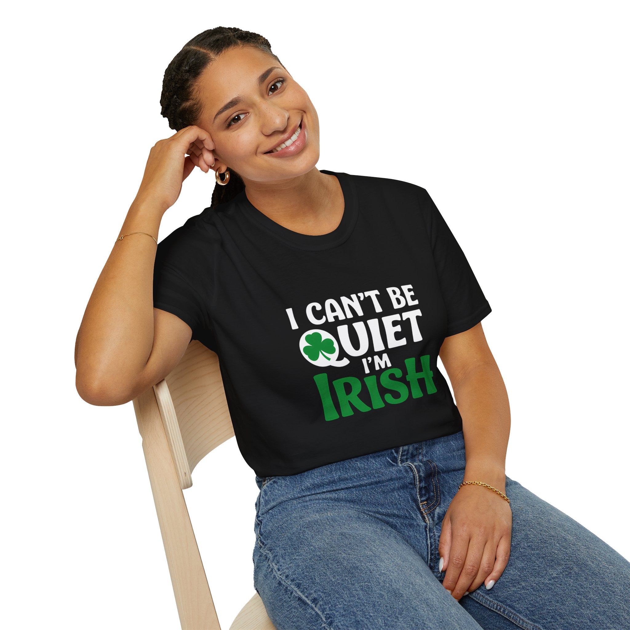 Irish Pride Unisex T-Shirt - I Can't Be Quiet I'm Irish 2 Ireland Shirt