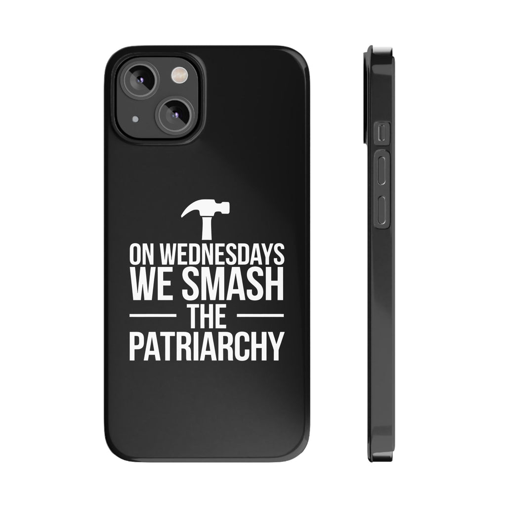 Premium On Wednesdays We Smash The Patriarchy iPhone Case | Feminist Gifts Slim Phone Cases