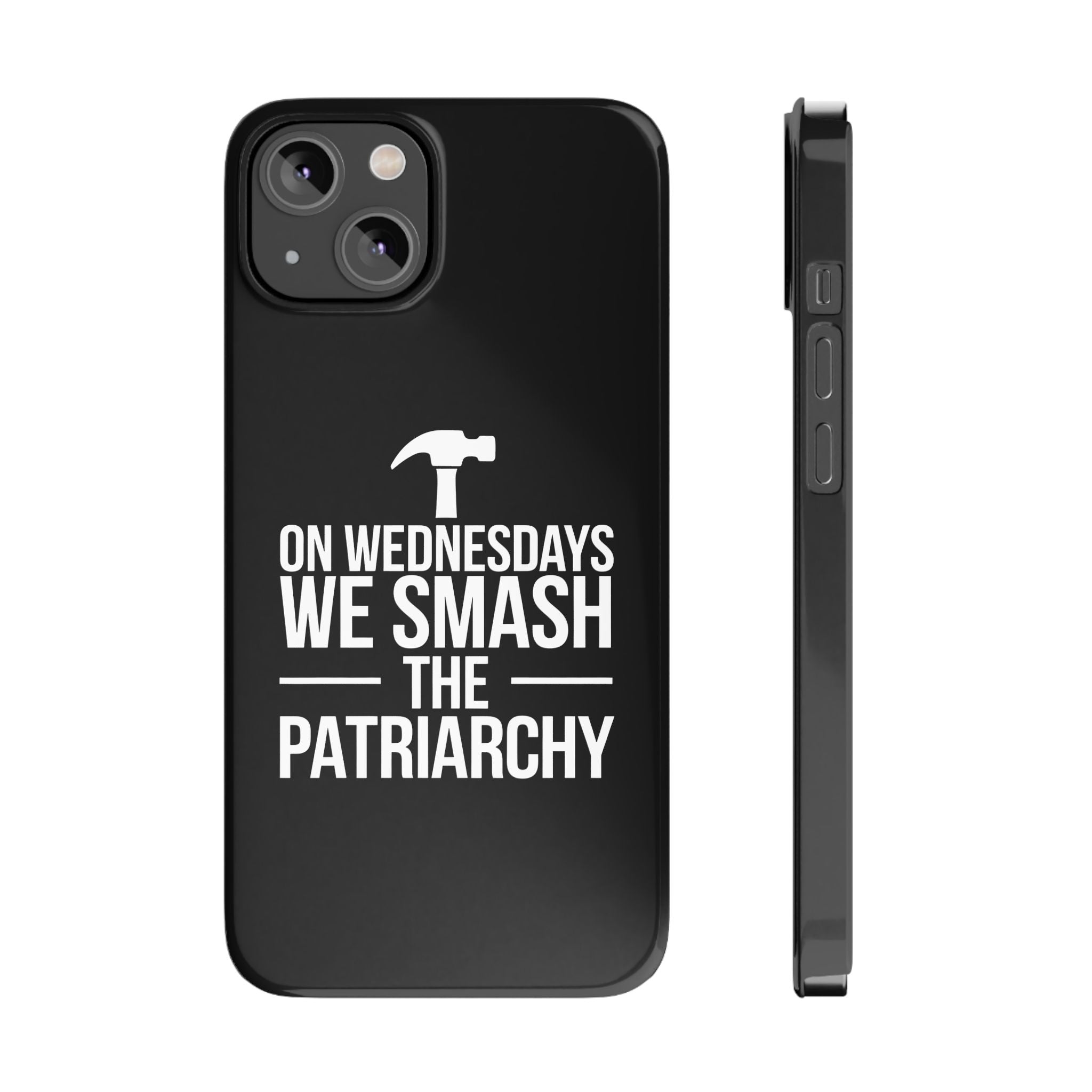 Premium On Wednesdays We Smash The Patriarchy iPhone Case | Feminist Gifts Slim Phone Cases