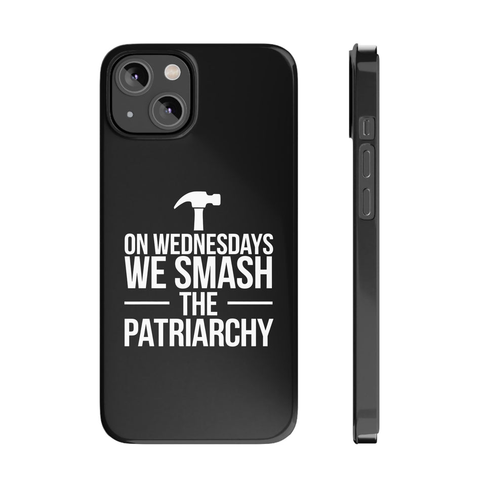 Premium On Wednesdays We Smash The Patriarchy iPhone Case | Feminist Gifts Slim Phone Cases