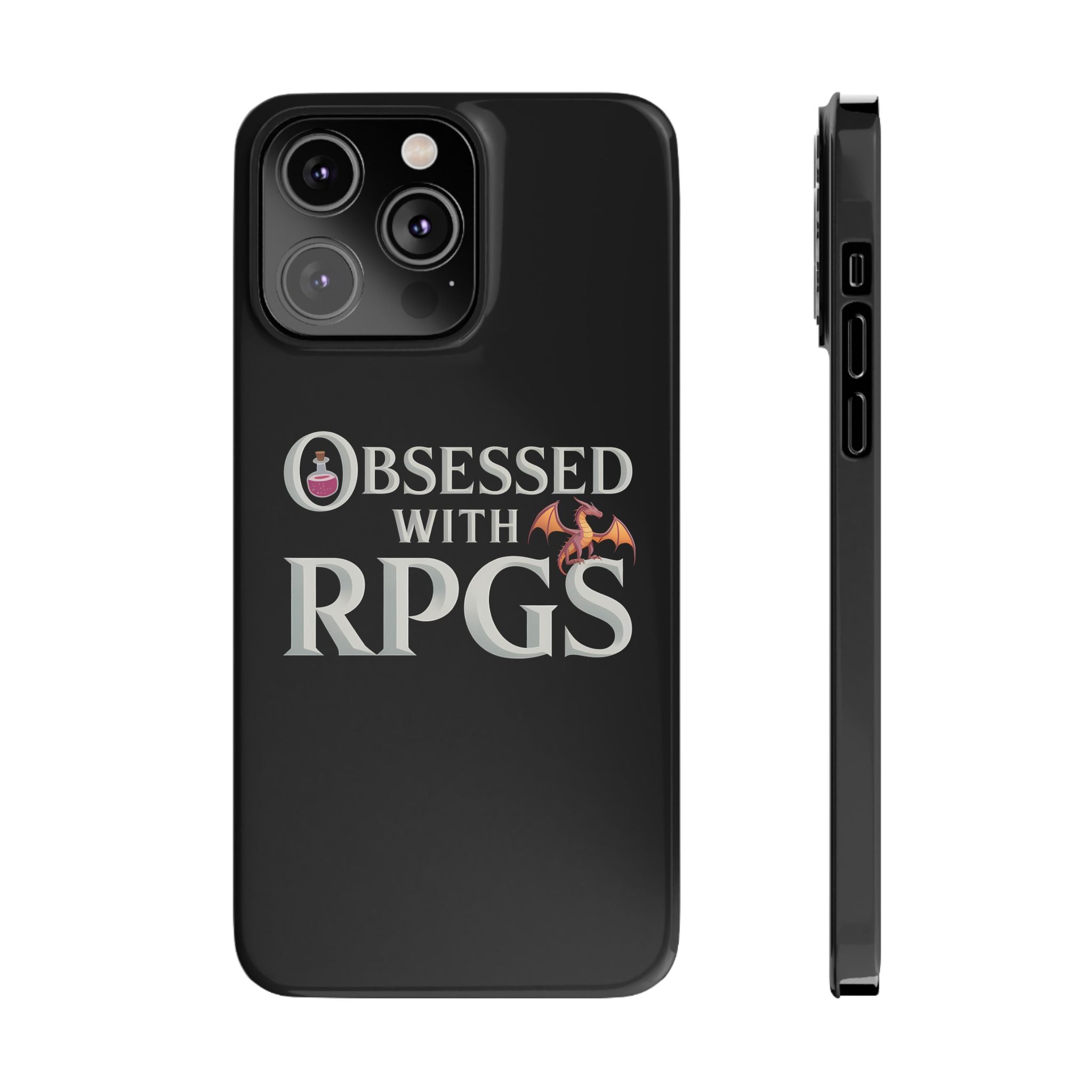 Premium Obsessed With RPGs iPhone Case | Fantasy Role Playing Game Slim Phone Cases
