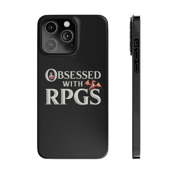 Premium Obsessed With RPGs iPhone Case | Fantasy Role Playing Game Slim Phone Cases