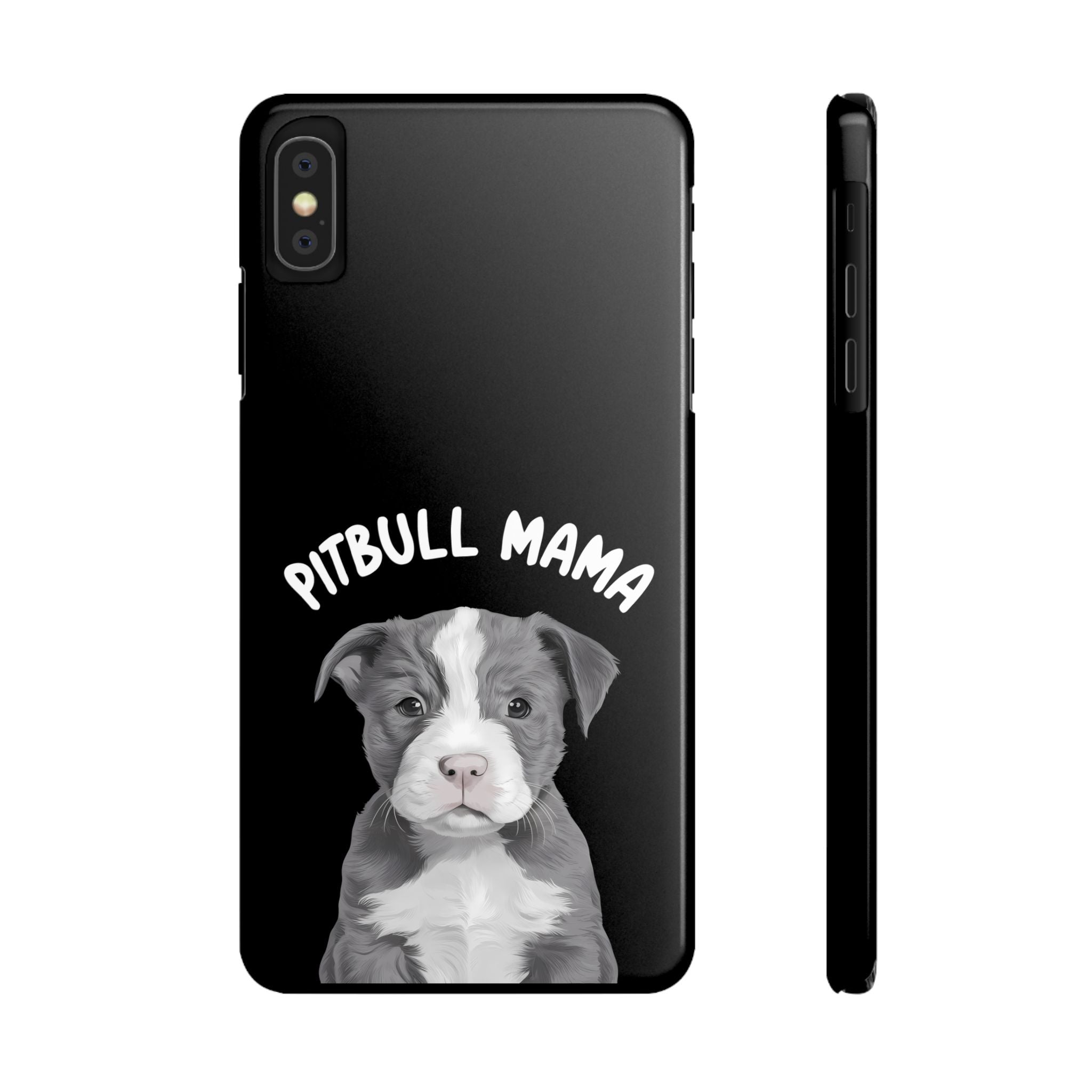 Premium Pitbull Mama iPhone Case | Pitbull Gifts Slim Phone Cases