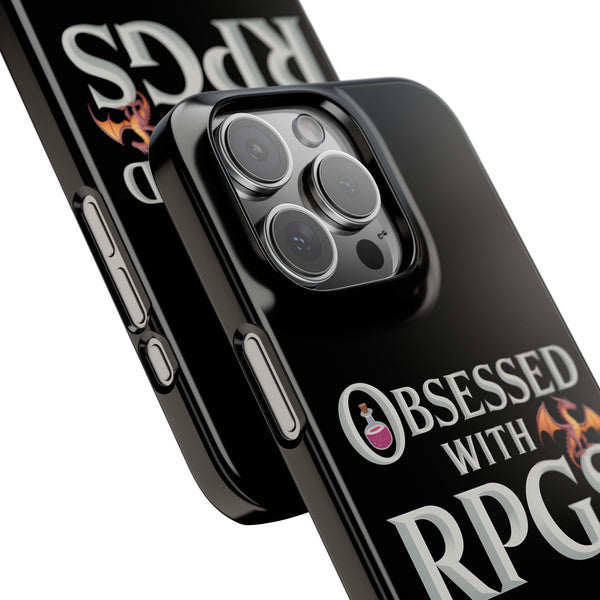 Premium Obsessed With RPGs iPhone Case | Fantasy Role Playing Game Slim Phone Cases