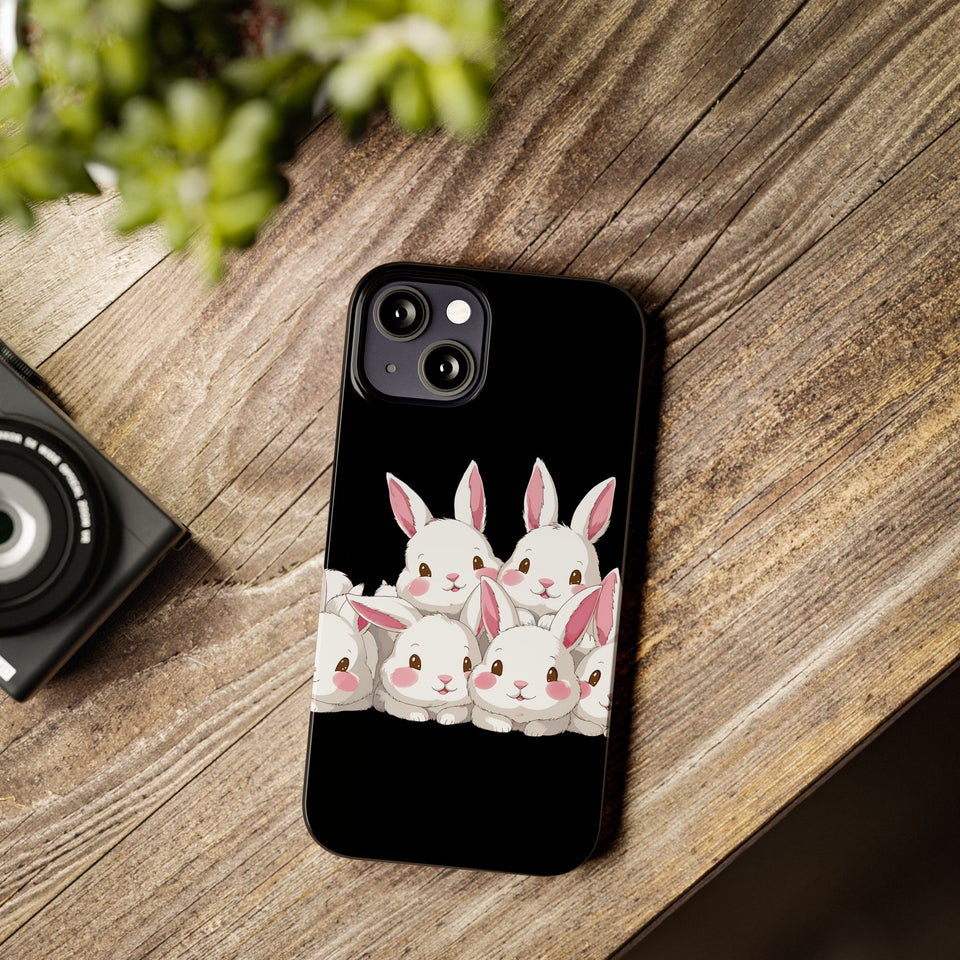 Premium Cute Rabbit iPhone Case | Rabbit Gifts Slim Phone Cases