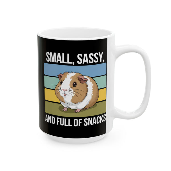 Guinea Pig Mug - Small, Sassy, and Full of Snacks Cute Guinea Pig Mug 2