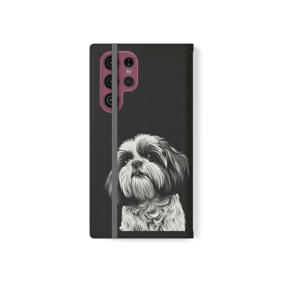 Shih Tzu Phone Case | Shih Tzu Wallet Phone Case | IPhone & Samsung Galaxy Shih Tzu Flip Cases