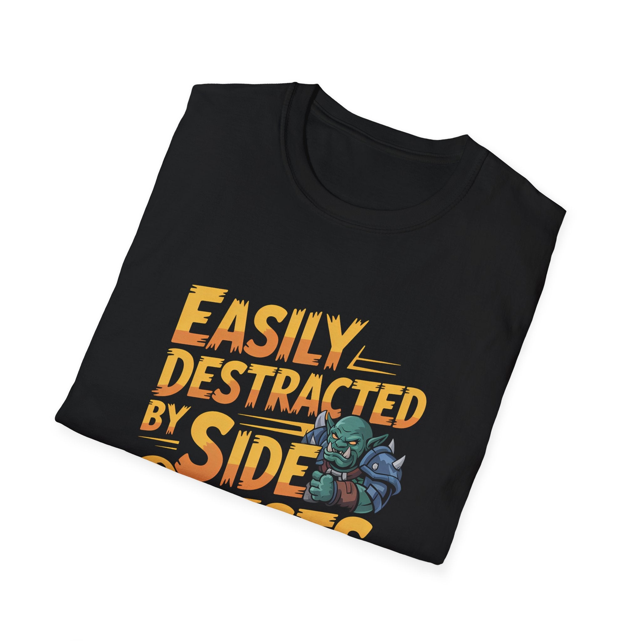 Easily Distracted By Side Quests T-Shirt — RPG Gamer Tee 5