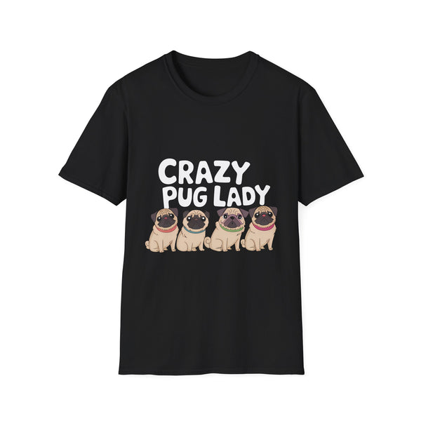 Crazy Pug Lady T-Shirt