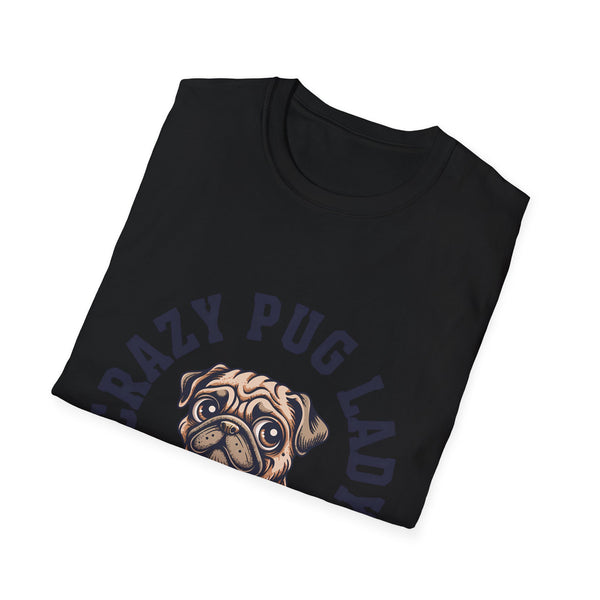 Crazy Pug Lady T-Shirt