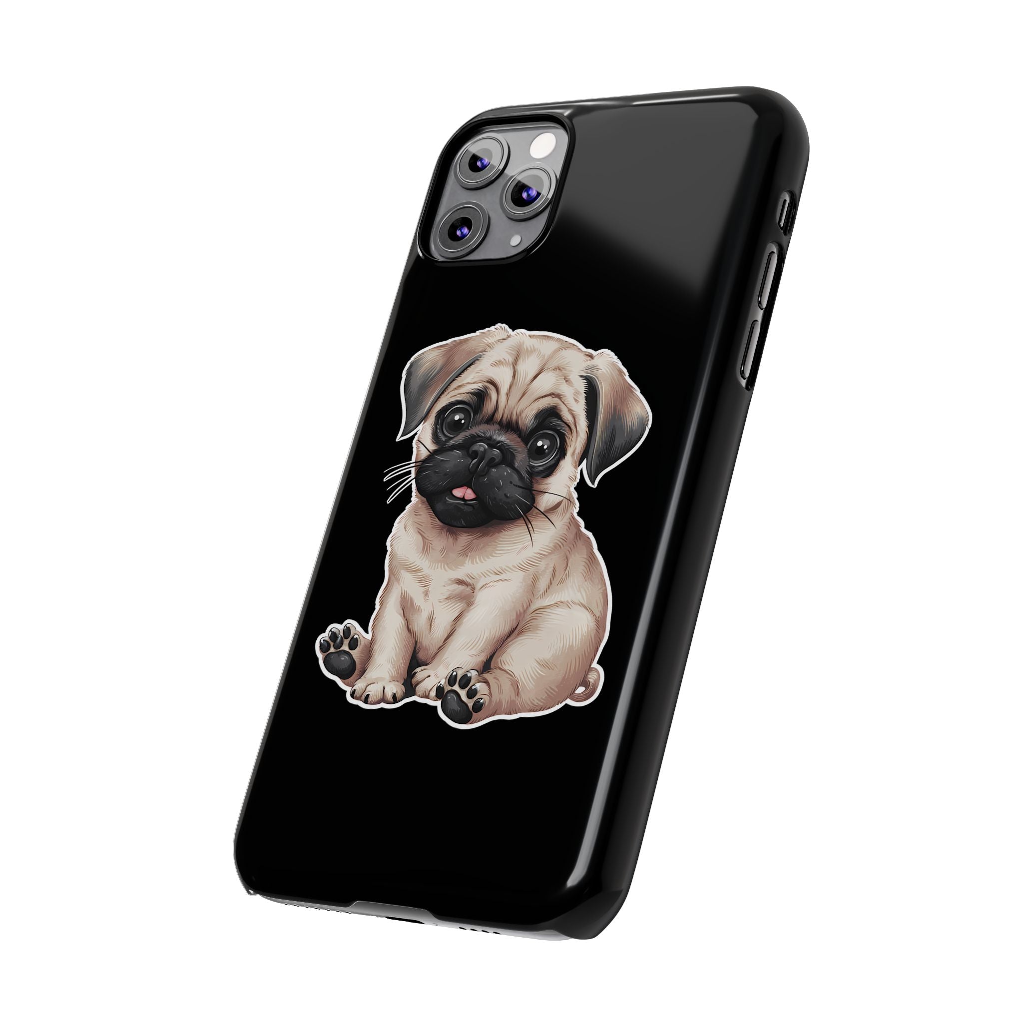 Premium Pug Puppy iPhone Case | Cute Pug Gifts Slim Phone Cases