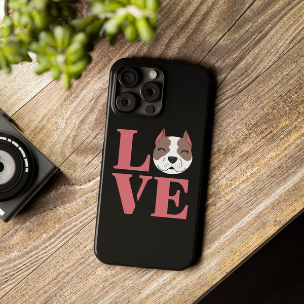 Premium Love Pitbulls iPhone Case | Pitbull Gifts Slim Phone Cases