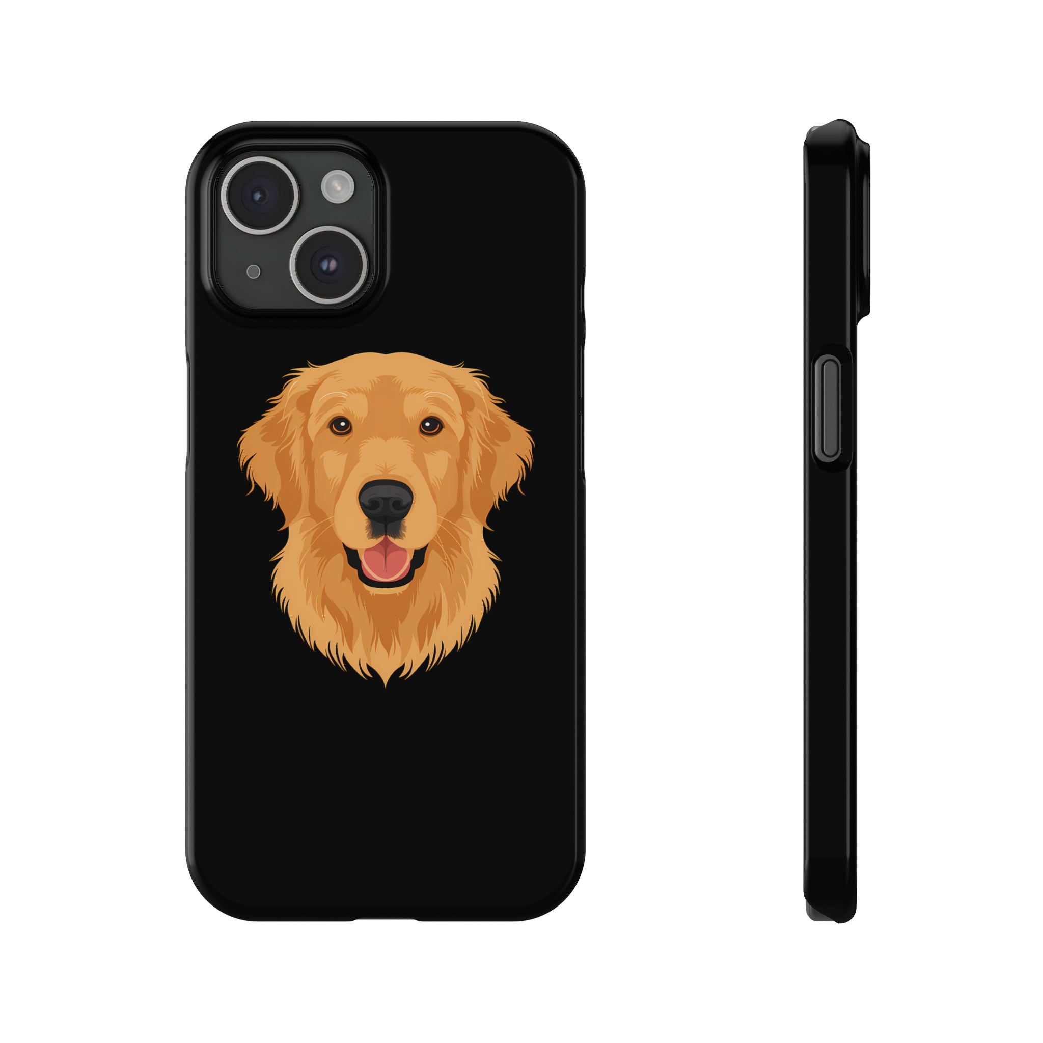 Premium Golden Retriever iPhone Case | Golden Retriever Gifts Slim Phone Cases Secondary image