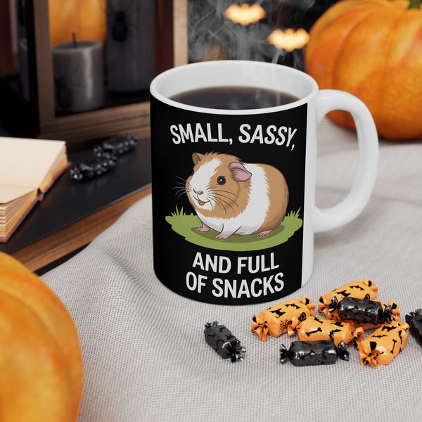 Guinea Pig Mug - Small, Sassy, and Full of Snacks Cute Guinea Pig Mug