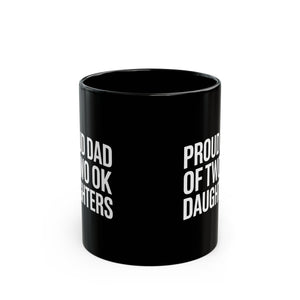 Father Mug 2 | Proud Dad Of Two Ok Daughters Mug Father Mug 2 | Proud Dad Of Two Ok Daughters Mug