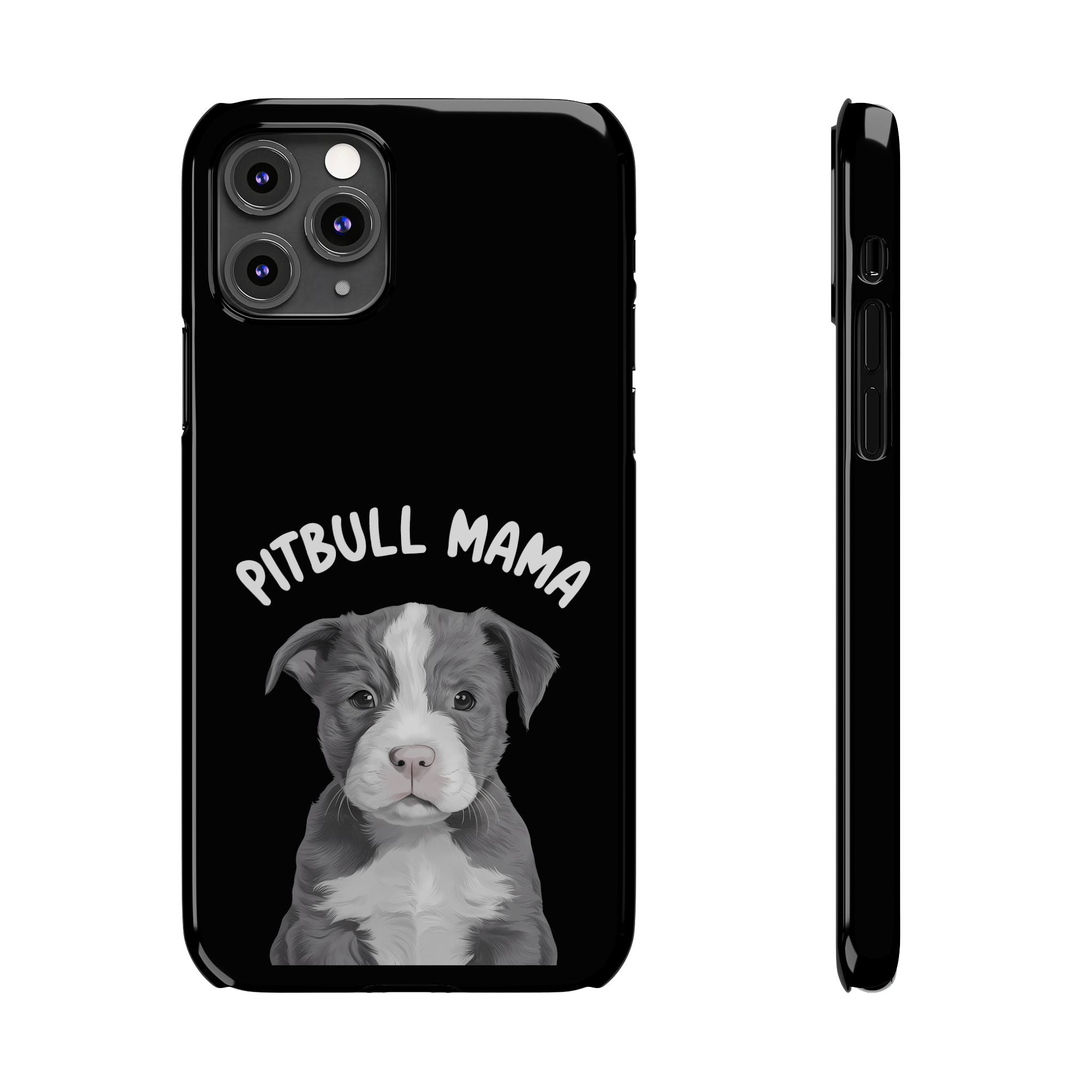 Premium Pitbull Mama iPhone Case | Pitbull Gifts Slim Phone Cases