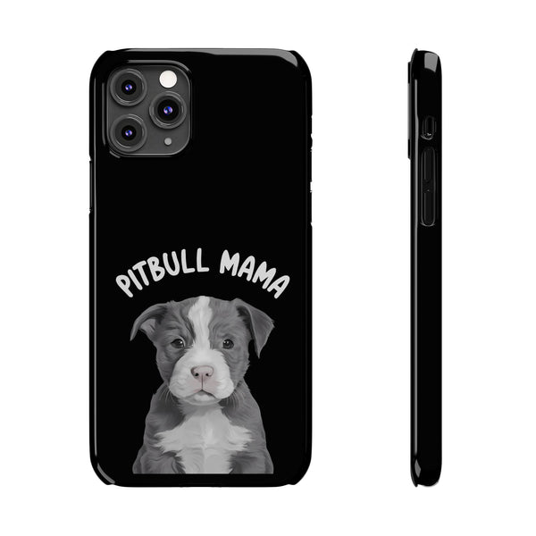Premium Pitbull Mama iPhone Case | Pitbull Gifts Slim Phone Cases