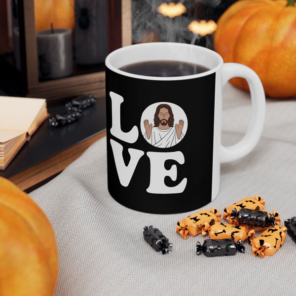 Love Jesus Ceramic Mug | Faith In Jesus Gifts (11oz)