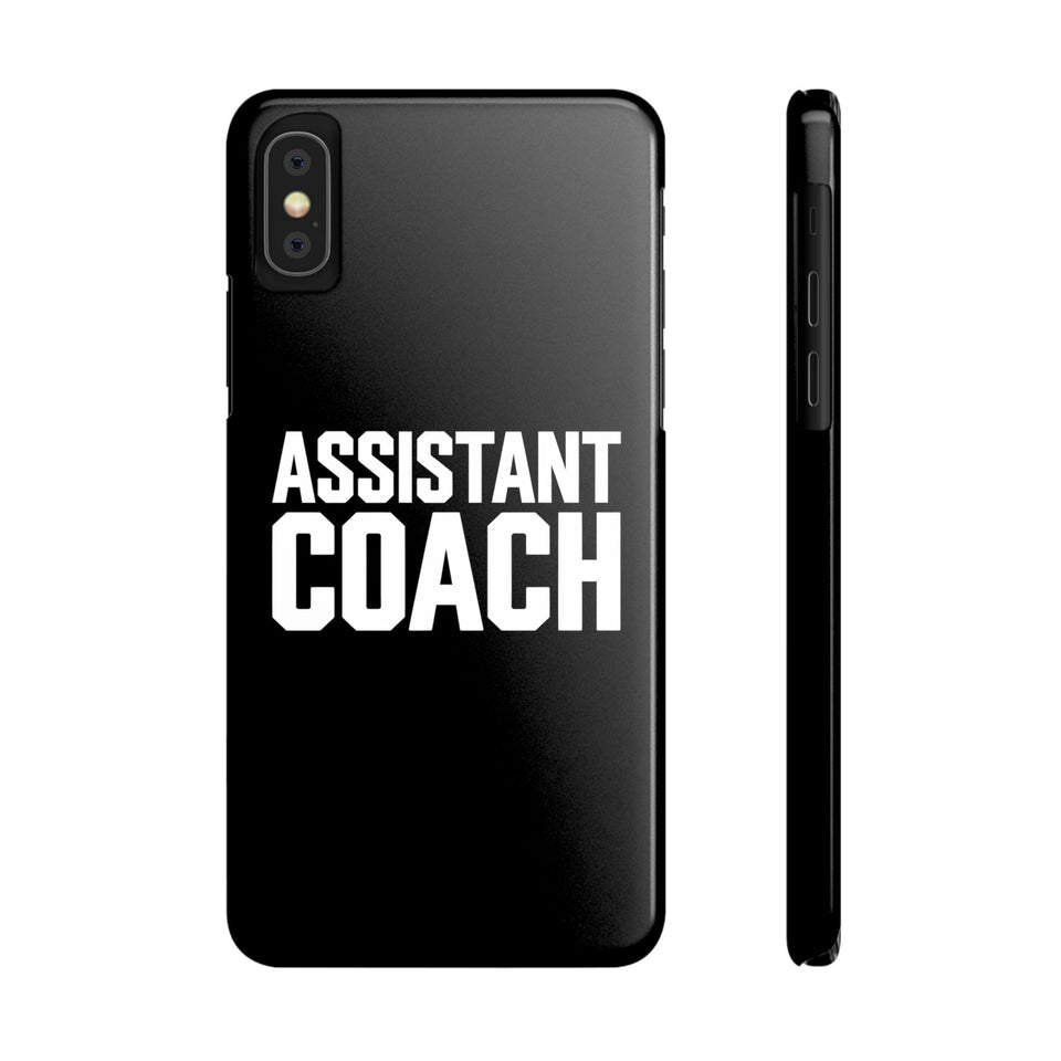 Premium Assistant Coach iPhone Case | Assistant Coach Gifts Slim Phone Cases