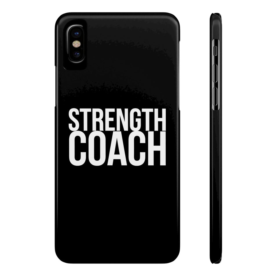Premium Strength Coach iPhone Case | Strength Coach Gifts Slim Phone Cases