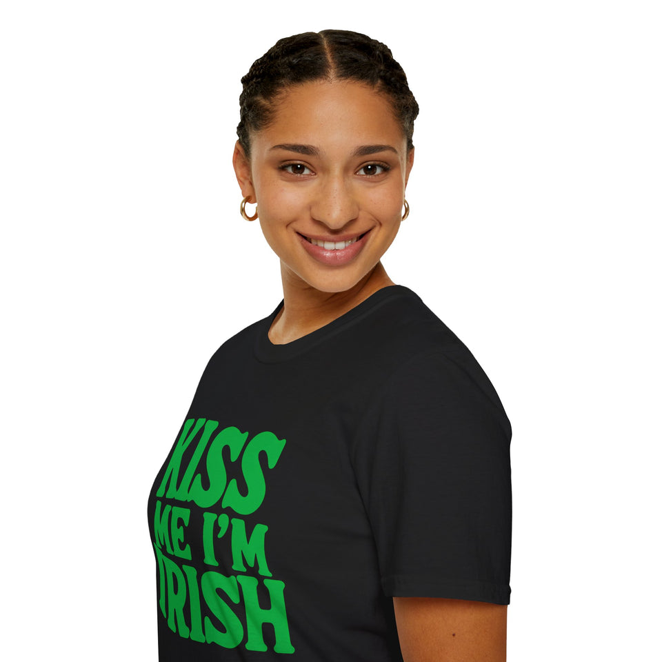 Kiss Me I'm Irish Ireland Graphic T-Shirt — St. Patrick's Day Irish Pride Tee